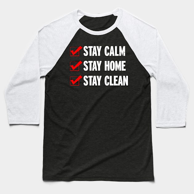 Home Buddy Homey Stay Home Social Distancing Introvert Antisocial Checklist Baseball T-Shirt by BoggsNicolas